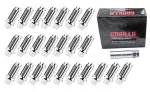K6ES14150GR - : Small Diam Spline Duplex E-T Short Lugs 13/16"&amp;7/8" Key 14x1.5 Chrome Set of 24 for Gorilla Automotive Image