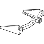 YL1Z17D826DA - Body: Trailer Hitch for Ford Image