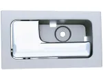 90826 - : Interior Door Handle Front or Rear Left Chrome Lever Gray Housing Power Locks for Dorman Image