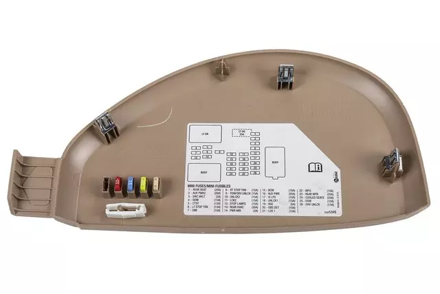 Light Cashmere Driver Side Instrument Panel Fuse Block Access Hole Cover - GM (22925348)