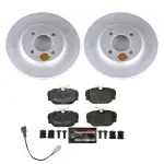ESK3008 - : Genuine Geomet Coated Rotors, ECE-R90 Brake Pads + Hardware Kit for PowerStop Image