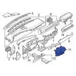 PR3Z63044F58BB - Body: Control Bezel for Ford: Mustang Image