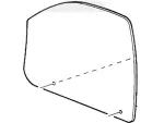 XF2Z1621411AA - Body: Door Glass for FORD Image