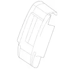 16792031219E38 - Body: Seat Back Cover for Mercedes-Benz Image
