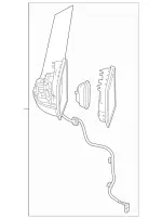 4478114300 - Body: Mirror Base for Mercedes-Benz Image