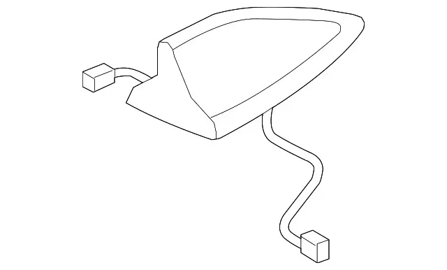 Roof Antenna - White Diamond Pearl - Acura (39150-TZ6-A11ZF)