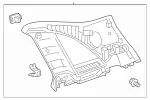 24669015007H52 - Body: Upper Quarter Trim for Mercedes-Benz Image