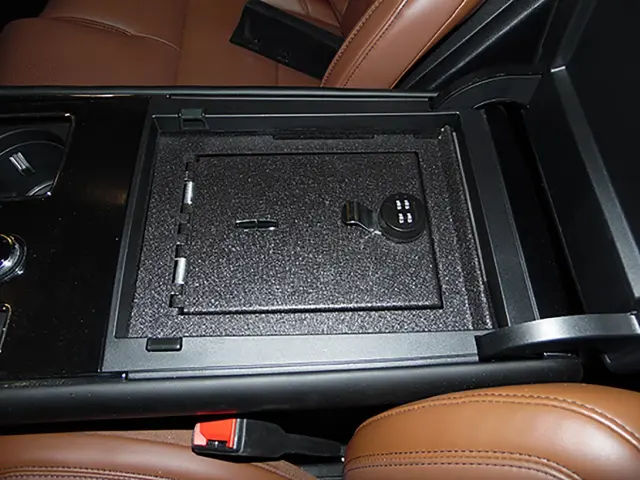 VLC5Z9906202AB - Interior: Console Vault Vehicle Safe for Lincoln: Aviator Image
