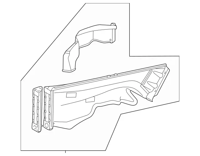 4636206550 - Cowl, Front Panel: Wheel Well for Mercedes-Benz: G550 Image image