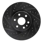 63346046L - : DFC Brake Rotor - Drilled and Slotted - Black for DYNAMIC FRICTION Image
