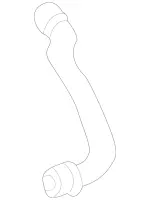 2035015782 - Radiator: Hose for Mercedes-Benz: C230 Image