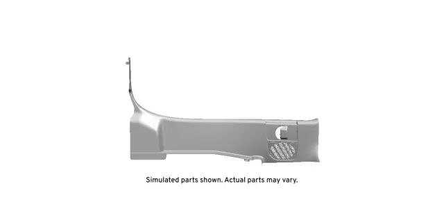 23375948 - Body: Lock Pillar Trim for Chevrolet: Silverado 2500 HD, Silverado 3500 HD | GMC: Sierra 2500 HD, Sierra 3500 HD Image