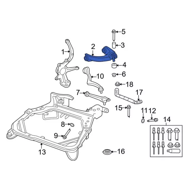 7E5Z3085L - Suspension: Upper Control Arm for Ford: Fusion | Lincoln: MKZ | Mercury: Milan Image