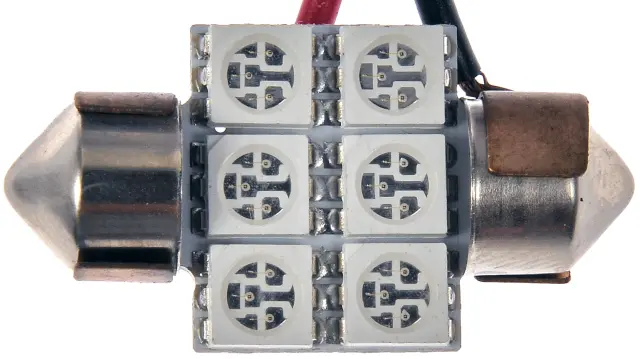 3175RSMD - Electrical, Lighting and Body: 3175 Red 5050SMD 6 LED Bulb for Dorman Image