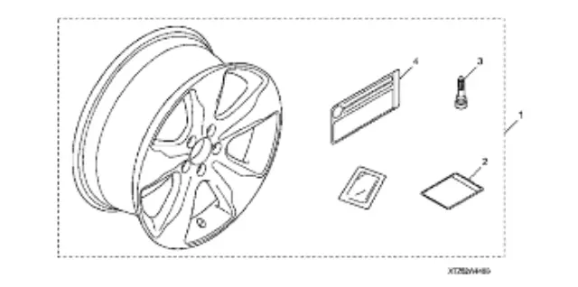 42751CTL013 - Serviceable Components: Spare Tire, 19" for Acura: MDX Image