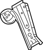 G54315NAMA - Body: Rear Cross-member for INFINITI: QX50, QX55 Image