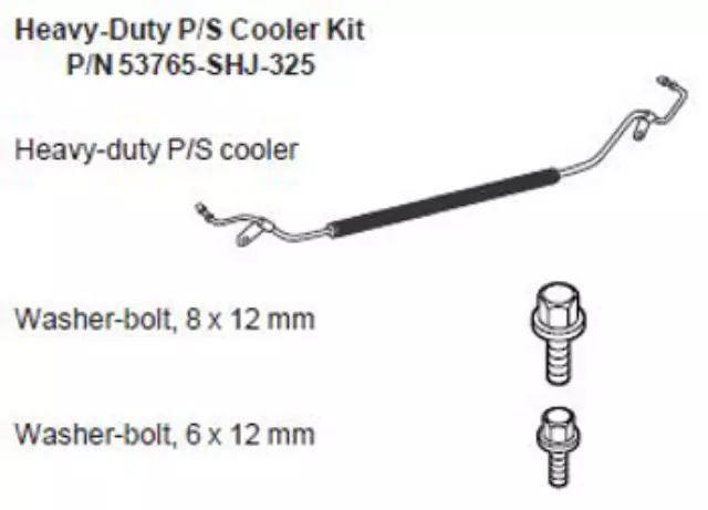 53765SHJ325 - : 2005-2010 Honda Odyssey - Trailering Psf Cooler for Honda: Odyssey Image