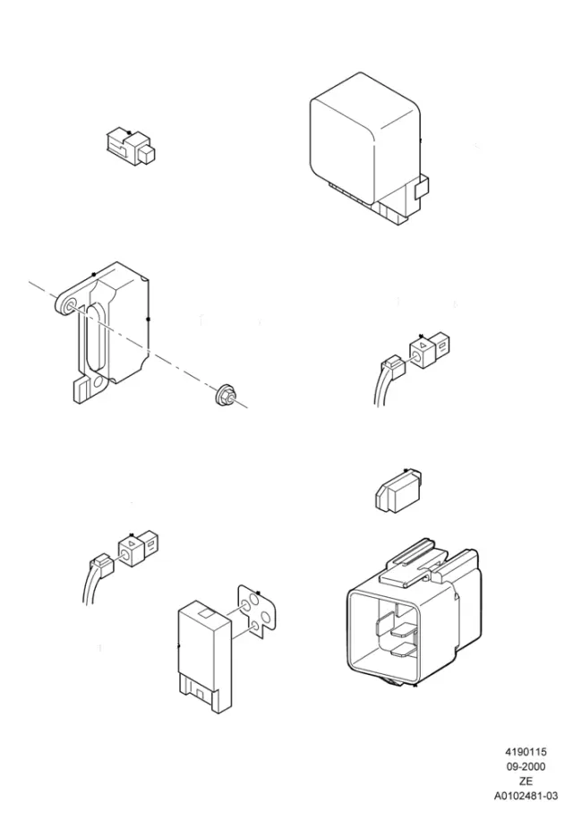 5L5Z13350AA - Electrical: Flasher Relay for Ford Image