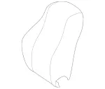 16791004158V56 - Body: Seat Back Cover for Mercedes-Benz Image
