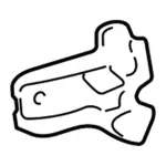 6W1Z5426800A - Body: Upper Hinge for Lincoln: Town Car Image