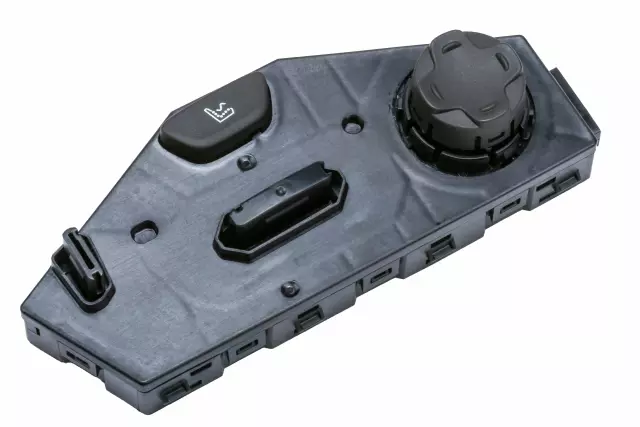 23462143 - : Jet Black Front Passenger Side Seat Adjuster Switch for Cadillac: Escalade, Escalade ESV, XT4 | Chevrolet: Suburban, Suburban 3500 HD, Tahoe | GMC: Yukon, Yukon XL Image