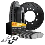 821248016 - : DFC Brake Rotor - Drilled &amp; Slotted - Black- HD Brake Pad - Hardware for DYNAMIC FRICTION Image