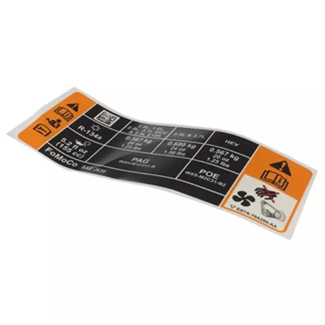 Engine Decal - Ford (DG9Z-1503050-A)