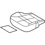 BT4Z78632A23C - Body: Seat Cushion Pad for Ford: Edge | Lincoln: MKX Image
