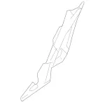 1766823500 - : Dampening, C-Pillar for Mercedes-Benz: CLA250, GLA250 Image