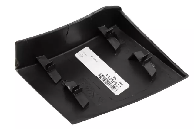 Black Rear Passenger Side Door Lower Rear Molding - GM (22699216)