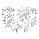CK4Z6128409A - : Center Reinforced Extension for Ford: E-Transit, Transit-150, Transit-250, Transit-350, Transit-350 HD Image