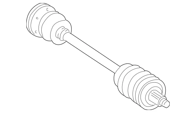 2033501802 - : Rear Axle Shaft for Mercedes-Benz Image
