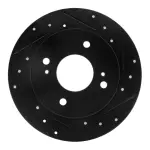 63367029R - : DFC Brake Rotor - Drilled and Slotted - Black for DYNAMIC FRICTION Image
