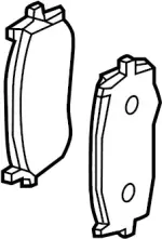 D10603JA0A - : Brake Pads Front for INFINITI: JX35, QX60 Image