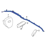 PC3Z28042D94A - Electrical: Head Air Bag for Ford: F-250 Super Duty, F-350 Super Duty, F-450 Super Duty, F-550 Super Duty Image