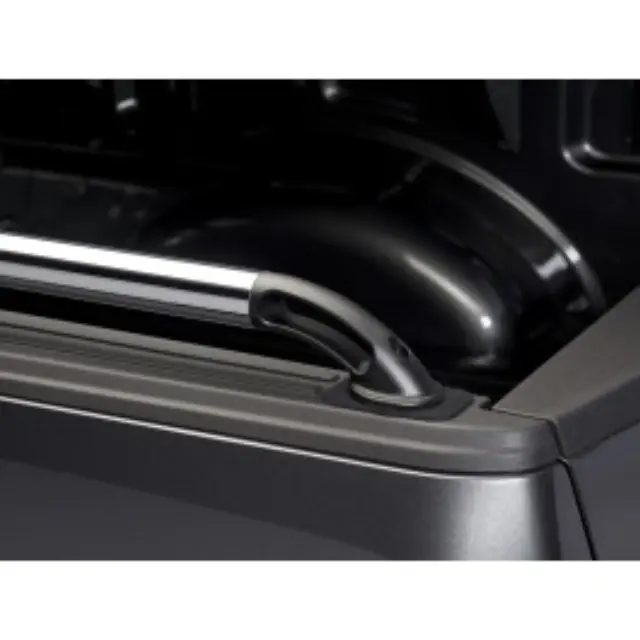 VFL3Z9955200D - Exterior: 2015-2023 F150 Chrome Bed Rails w/ Black End Caps For 6.5' Bed for Ford: F-150 Image