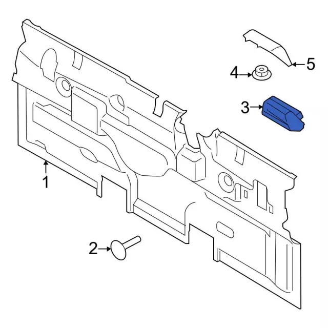 Plug Seat Belt Anchorage Hol - Ford (FL3Z-15601B32-AV)