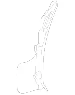 19069002259051 - Body: Lower Pillar Trim for Mercedes-Benz Image