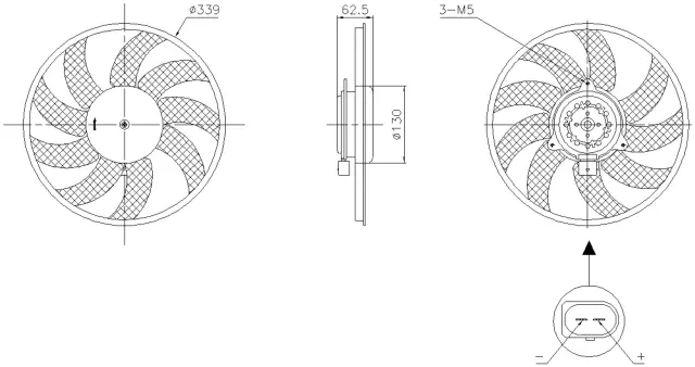 850105 - Cooling Systems: Nissens Engine Cooling Fan for NISSENS Image