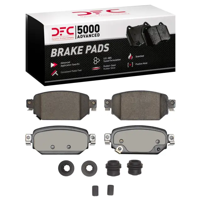 1551204201 - : DFC 5000 Advanced Brake Pads - Ceramic &amp; Hardware Kit for DYNAMIC FRICTION Image