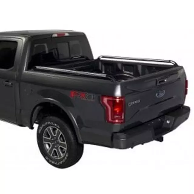 VFL3Z9955200C - Exterior: Bed Rails, Chrome With Black End Caps for Ford: F-150 Image