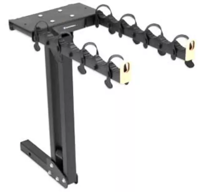 12499171 - Towing: Hitch Mounted Bicycle Carrier, 2 for Buick: Enclave, Rainier, Rendezvous | Cadillac: Escalade, Escalade ESV, Escalade EXT | Chevrolet: Astro, Avalanche, Avalanche 1500, Avalanche 2500, Blazer, Colorado, Express 1500, Express 2500, Express 3500, Express 4500, Silverado 1500, Silverado 1500 Classic, Silverado 1500 HD, Silverado 1500 HD Classic, Silverado 2500, Silverado 2500 HD, Silverado 2500 HD Classic, Silverado 3500, Silverado 3500 Classic, Silverado 3500 HD, Suburban 1500, Suburban 2500, Suburban C1500, Suburban C2500, Suburban K1500, Suburban K2500, Tahoe, Trailblazer, Trailblazer EXT, Traverse, Venture | GMC: Acadia, Canyon, Envoy, Envoy XL, Envoy XUV, Jimmy, Safari, Savana 1500, Savana 2500, Savana 3500, Savana 4500, Sierra 1500, Sierra 1500 Classic, Sierra 1500 HD, Sierra 1500 HD Classic, Sierra 2500, Sierra 2500 HD, Sierra 2500 HD Classic, Sierra 3500, Sierra 3500 Classic, Sierra 3500 HD, Yukon, Yukon XL 1500, Yukon XL 2500 Image