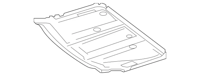 166610110064 - Substructure: Spare Wheel Well for Mercedes-Benz: GL350, GL450, GL550, GL63 AMG, GLS350d, GLS450, GLS550, GLS63 AMG Image image