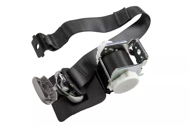 19353590 - : Black Passenger Side 3rd Row Seat Belt with Retractor for GM Image