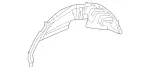 2536109700 - Substructure: Wheel Well for Mercedes-Benz: GLC300, GLC43 AMG, GLC63 AMG, GLC63 AMG S Image