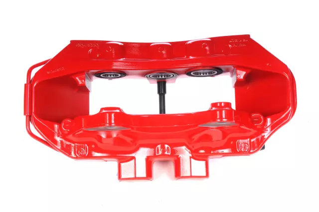 Red Front Passenger Side Disc Brake Caliper Assembly - GM (23242498)