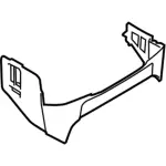 HC3Z2504608AC - Body: Front Trim for Ford: F-250 Super Duty, F-350 Super Duty, F-450 Super Duty Image