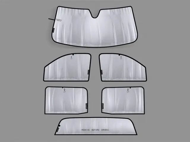 TS0001K2 - Interior: Silver / Black WeatherTech® SunShade Full Vehicle Kit for WeatherTech Image