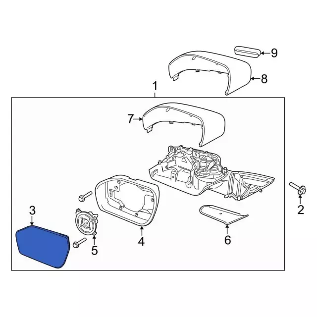 MB5Z17K707J - Body: Mirror Glass for Ford: Explorer Image