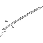 FB5Z7855115AD - : Roof Rail for Ford: Explorer, Police Interceptor Utility Image